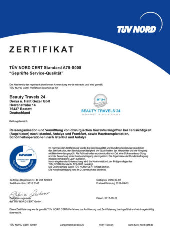 TÜV NORD Certificate
